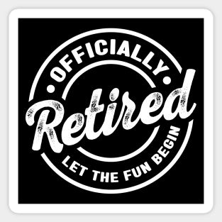 Officially Retirement Sticker